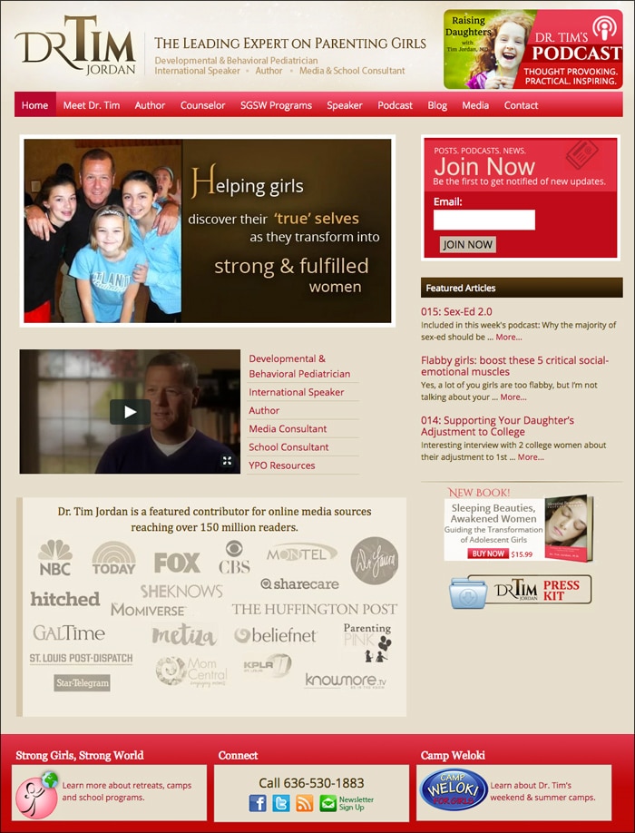 Dr. Tim Jordan Website