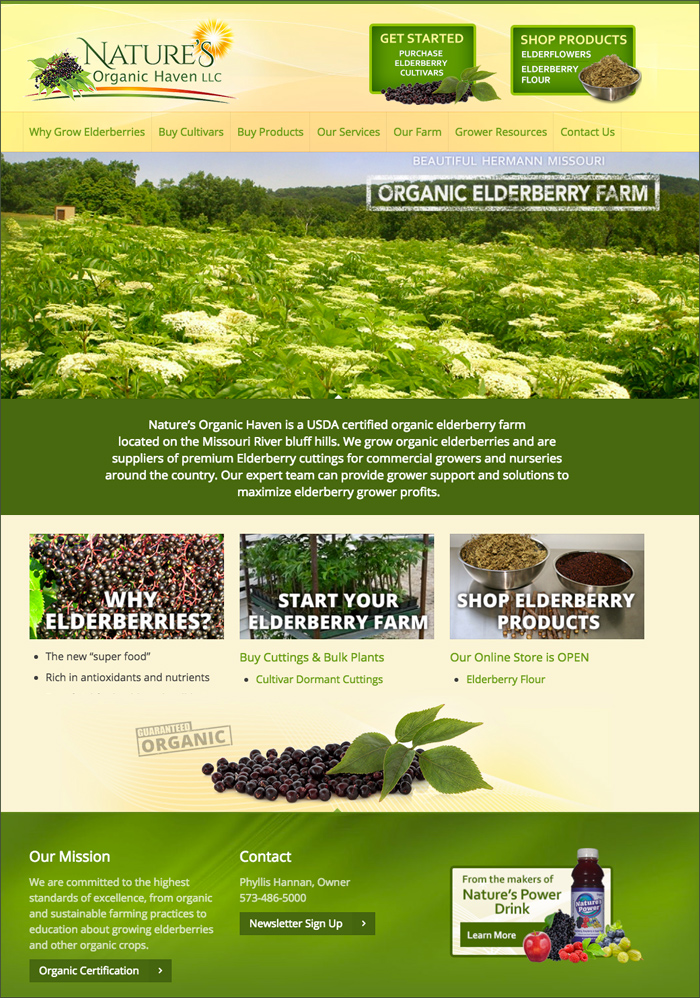  Natures Organic Haven Website